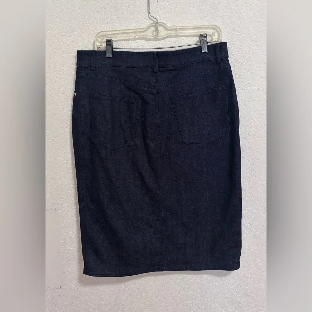 St. John dark denim skirt